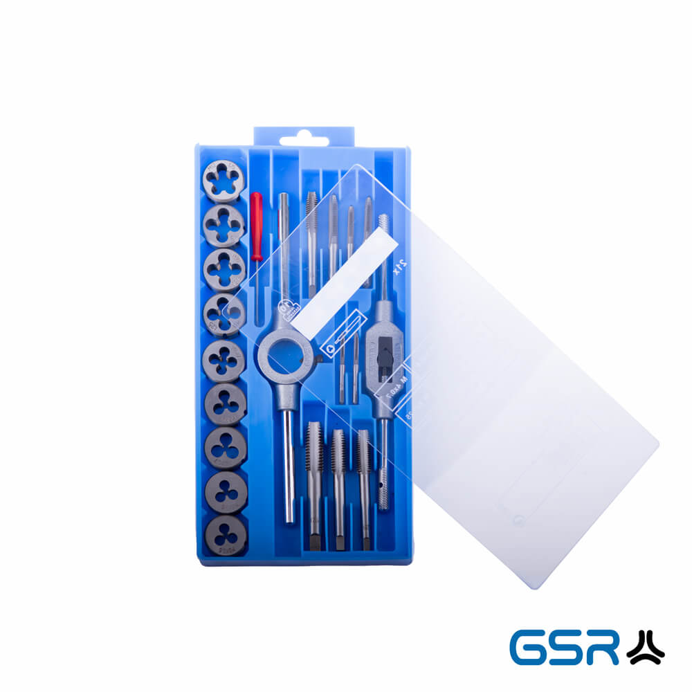 Product image 1: Tap set Metric & Metric Fine M3-M12, 21 pcs. from renowned German thread manufacturer in blue cassette