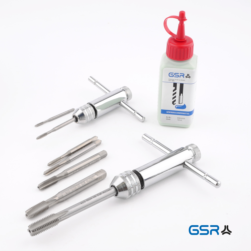 PROFI Gewindebohrer M12x0,5 Satz HSSG 2 teilig, Vorschneider, Fertigschneider PROFI Gewindebohrer M12x0,5 Satz HSSG 2 teilig, Vorschneider, Fertigschneider