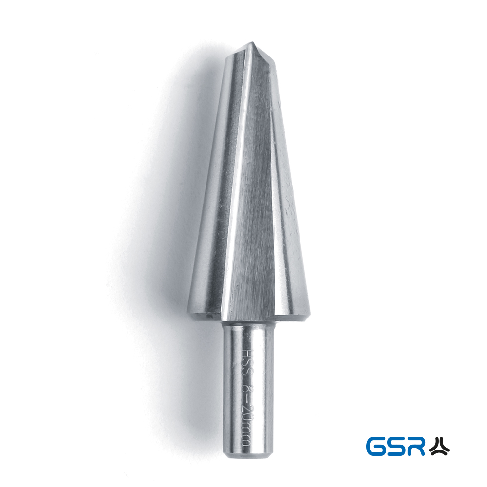 GSR sheet metal peeling drill straight fluted medium HSSG with straight shank for drilling thin sheets 04021