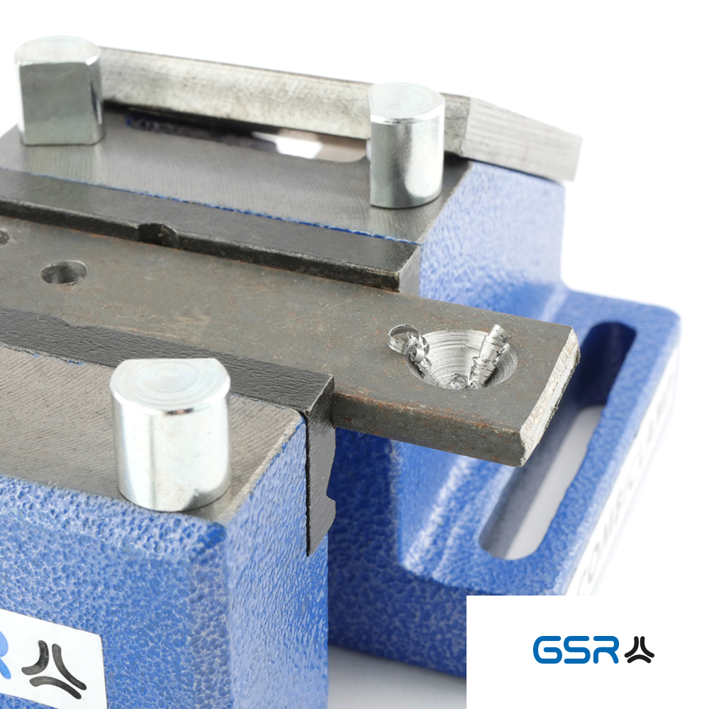 Produktbild 5: GSR Combi Clamp Schraubstock Industriequalität in Blau mit Zubehör wie Haltestifte und Ambossplatte inklusive 00926080