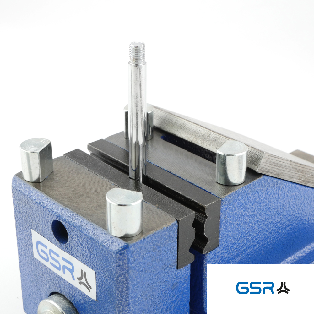 Produktbild 6: GSR Combi Clamp Schraubstock Industriequalität in Blau mit Zubehör wie Haltestifte und Ambossplatte inklusive 00926080