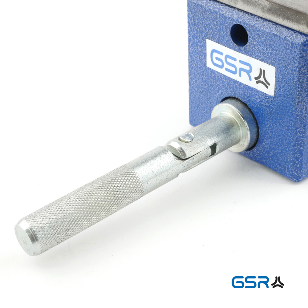 Produktbild 2: GSR Combi Clamp Schraubstock Industriequalität in Blau mit Zubehör wie Haltestifte und Ambossplatte inklusive 00926080
