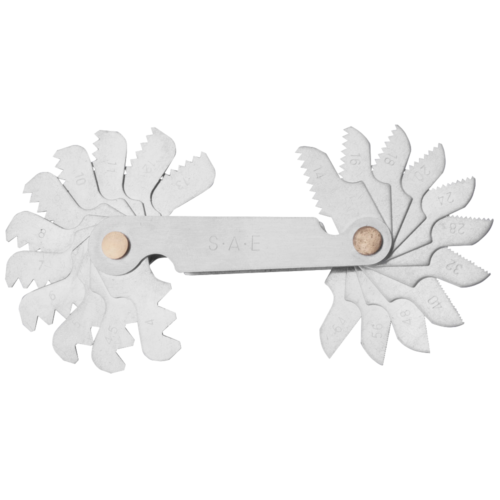 GSR thread-gauge pitch-gauge 22-leaves imperial-thread UNC Unified National Coarse 60°  05001080