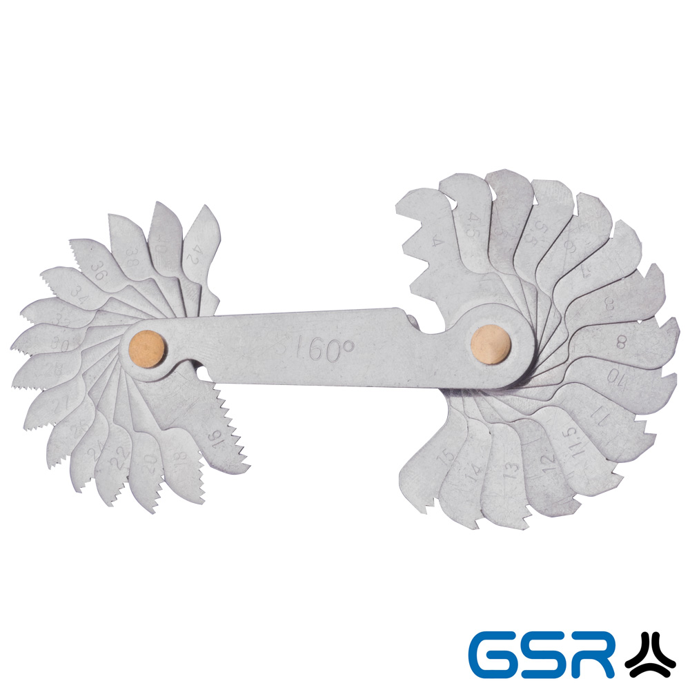 GSR thread-gauge pitch-gauge 30-leaves imperial-thread US 60° degrees pitch-diameter 05001100