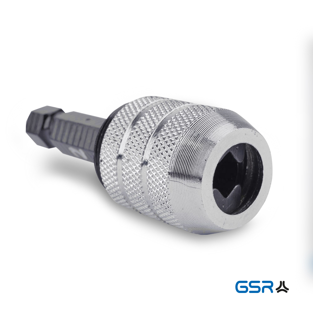 Produktbild 1: GSR Gewindeschneid-Adapter für Akkuschrauber mit Vierkant und Werkzeughalter mit Sechskant-Schaft 00612