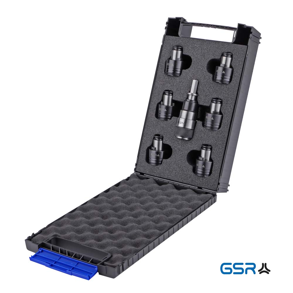 GSR Power-Set Gewindeschneid-QC-Adapter e-tapping Satz DIN 352 M3 - M12 00666050 Produktbild 1