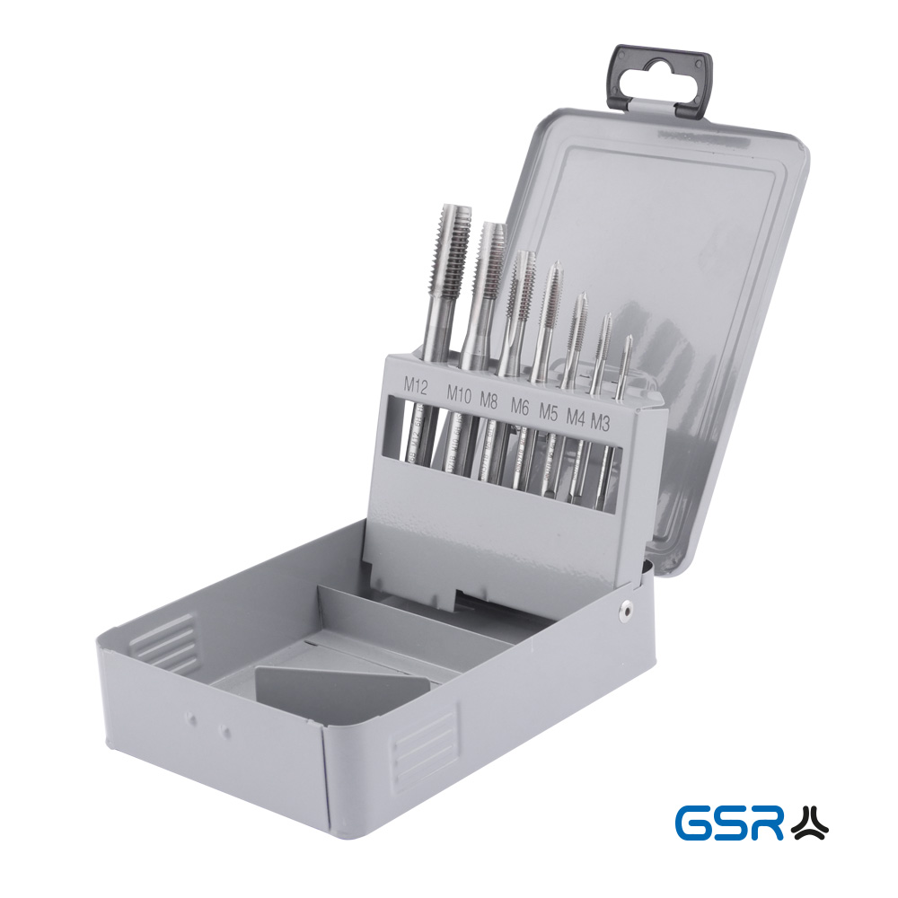 GSR taps set 7-pcs metric machine-tap DIN 371 and DIN 376 HSSG 08303004