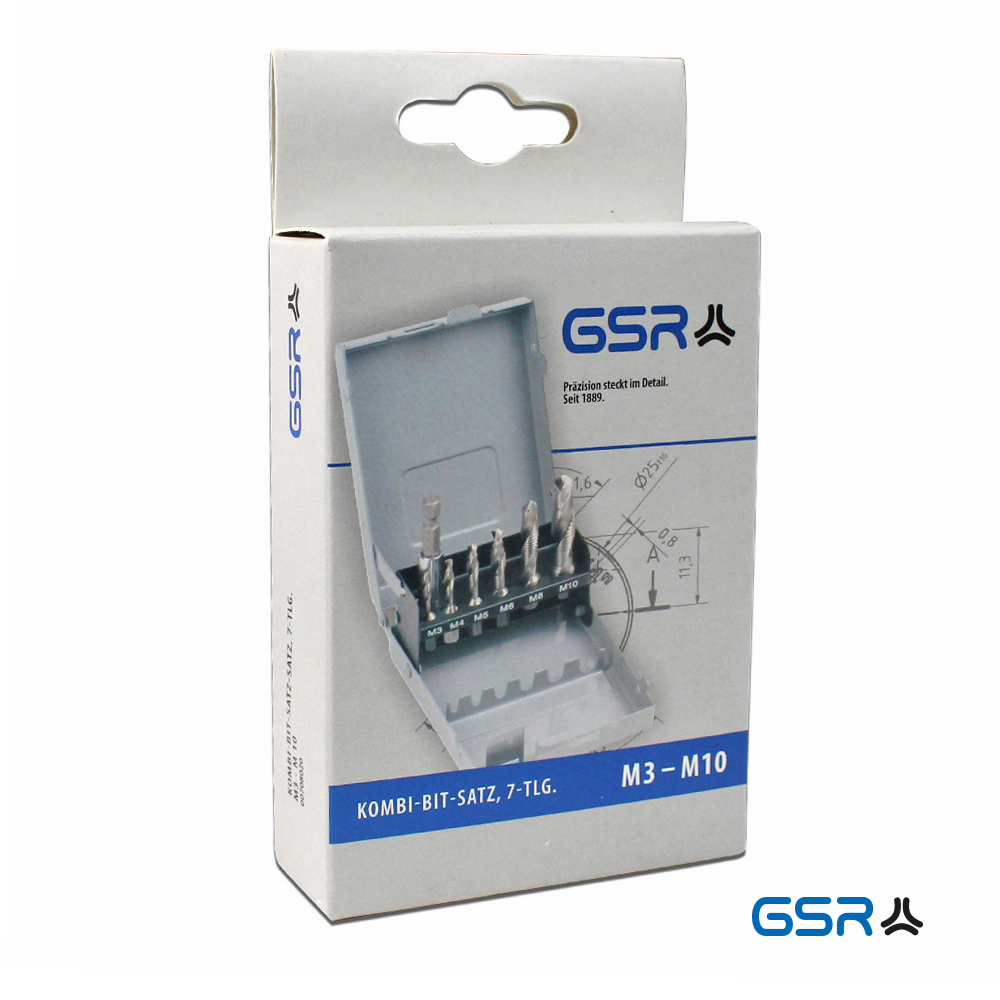 GSR combined-tap-bits 7-pcs metric HSSG 04501000