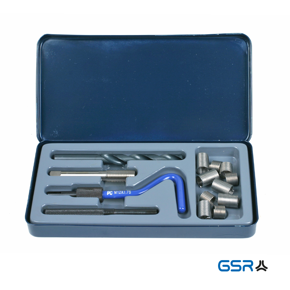 GSR PROFI Gewindereparatur Set 15 tlg m16 Gewindeeinsaetze Gewindepanzerung HSS 00803022