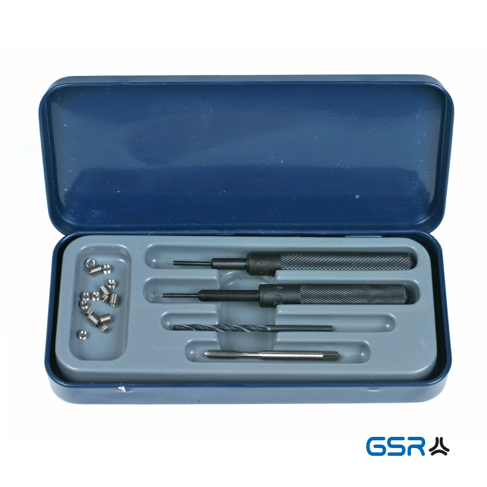 GSR PROFI Gewindereparatur Set 19 tlg m6 Gewindeeinsaetze Gewindepanzerung HSS 00803006