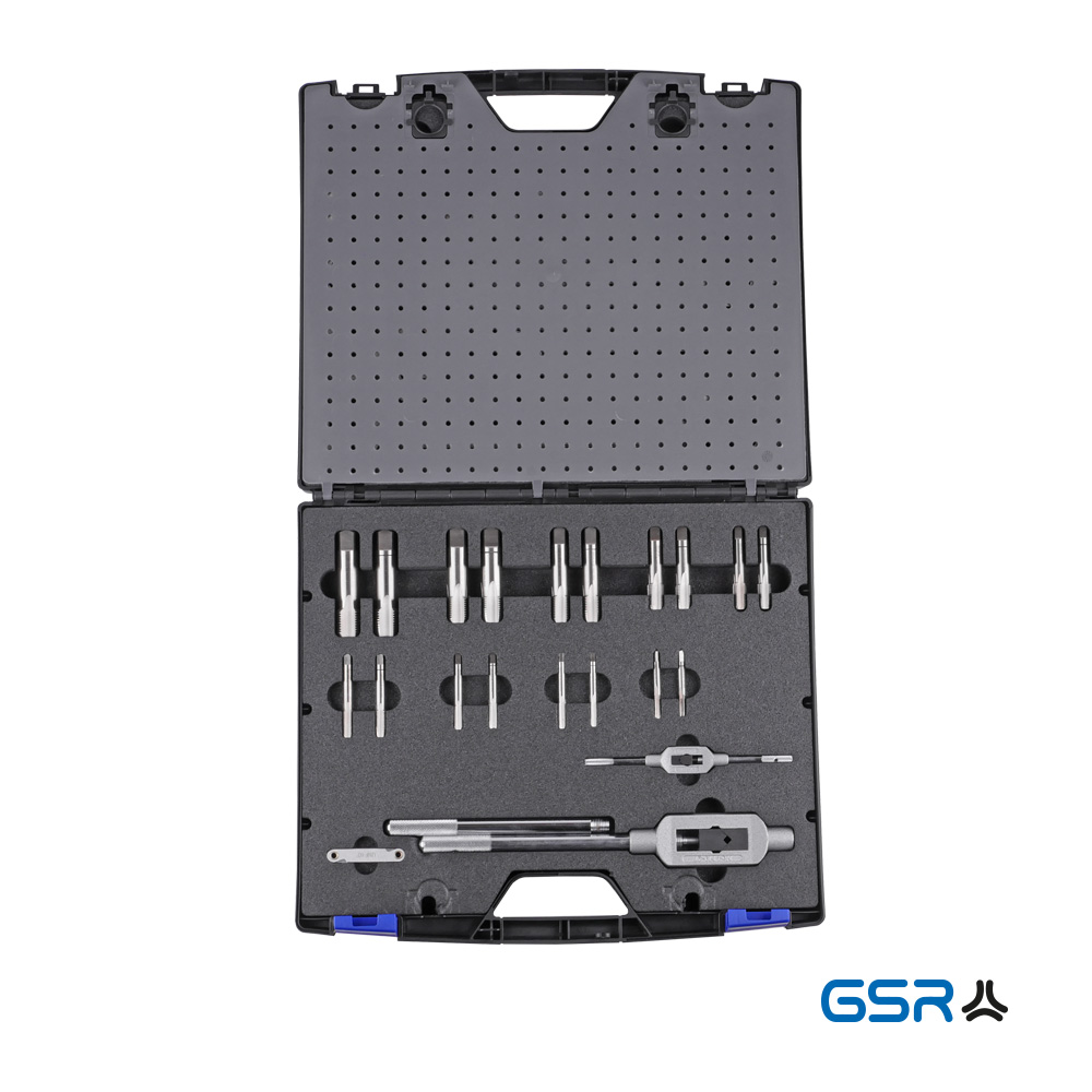 GSR professional tap-and-die set 37-pcs UNC 1/4-1 threading-case HSSG 08333200