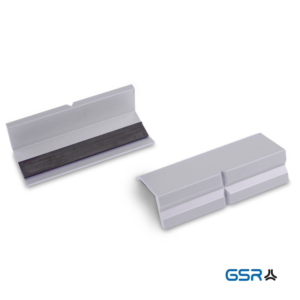 GSR Schonbacken Aluminium-Backen mit Prismen-Profil fuer Schraubstock 00905