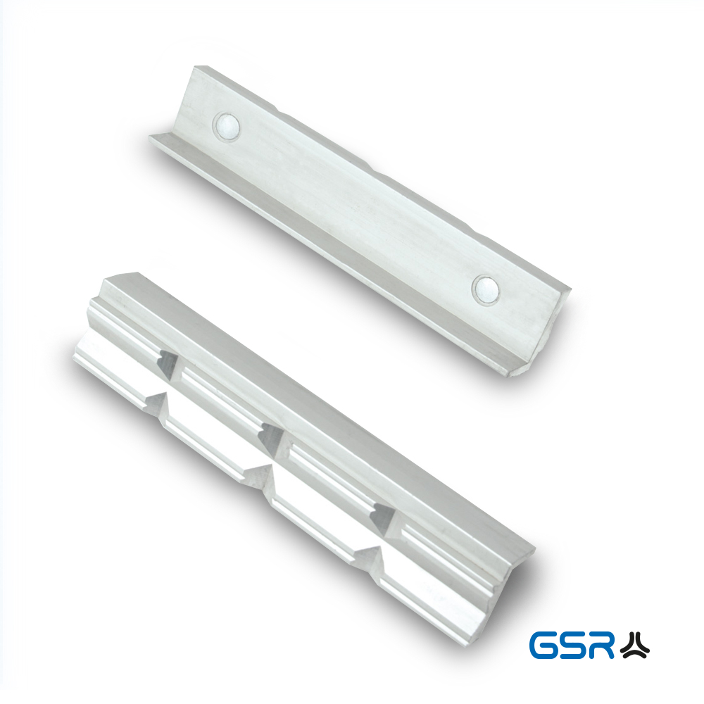 GSR Schonbacken Aluminium-backen Prismen-Profil Schraubstock 00909