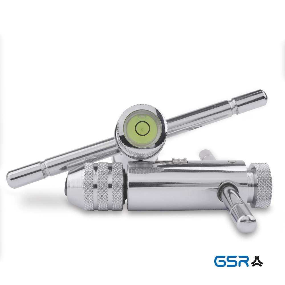 GSR Werkzeughalter Zentrierauge Dosenlibelle Libelle Wasserwaage Gewindebohrer-Halter Ratsche 00612