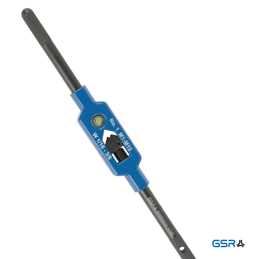 B08802 GSR steel tap wrench with centring eye various sizes for taps and square dies Product image 1