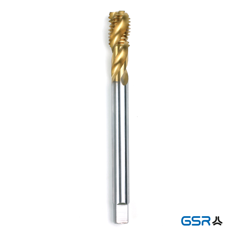 GSR machine-tap metric form C right-spiral 35 degrees C/RSP35° DIN 376 overflow-shank TiN 02109